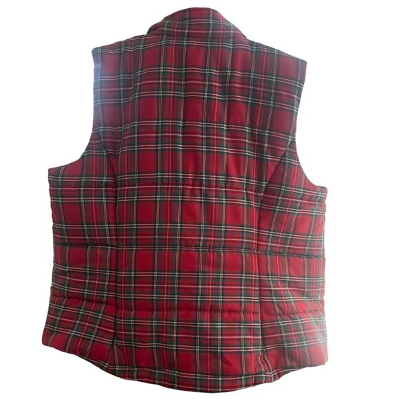 CHAPS  Est. 1978 Tartan Plaid Quilted Puffy Vest Petite XL - Picture 3 of 14